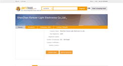 Desktop Screenshot of forever-lights.lightstrade.com