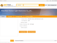 Tablet Screenshot of forever-lights.lightstrade.com