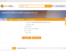 Tablet Screenshot of led-energy.lightstrade.com