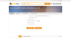 Desktop Screenshot of bastlighting.lightstrade.com