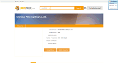 Desktop Screenshot of mikialighting.lightstrade.com