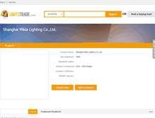 Tablet Screenshot of mikialighting.lightstrade.com