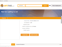 Tablet Screenshot of new-sun.lightstrade.com