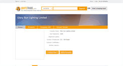 Desktop Screenshot of glorysunlighting.lightstrade.com